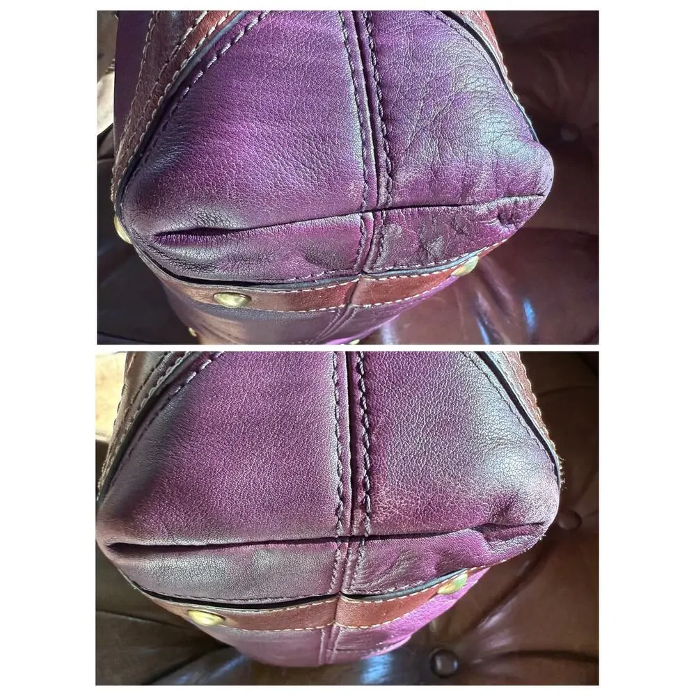 Coach Medium Carly Leather Hobo Bag Plum Purple Leather F0882-10615 2008